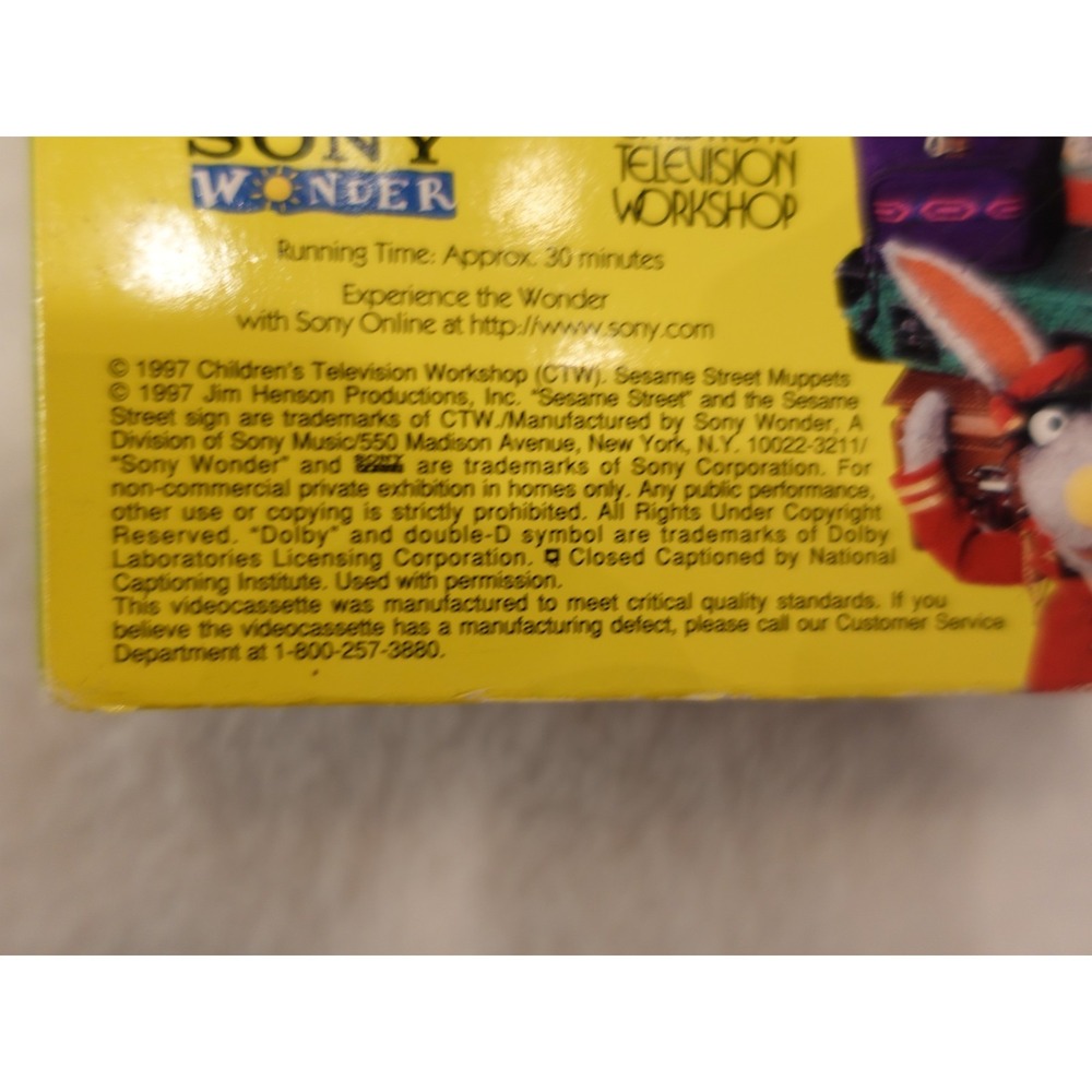 Sesame Street 123 Count With Me VHS Tape 1997 Sony Wonder Elmo Ernie Counting - Picture 8 of 9